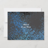 音楽熱狂するノートバー(ユダヤ教の)バル・ミツバー招待状返信 出欠カード (裏面)