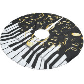 音楽王室のノートピエレガントアノ鍵 ブラッシュドポリエステルツリースカート (アングル)