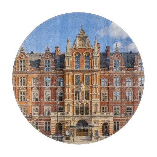 音楽王室の大学：夕日。 カッティングボード (正面)