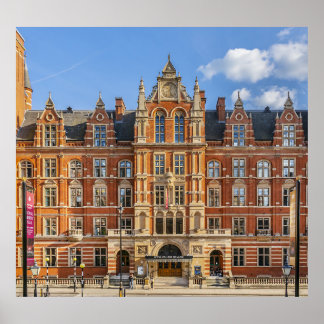 音楽王室の大学:夕日。 ポスター