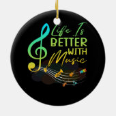 音楽理論で人生は良いミュージシャン先生 セラミックオーナメント (裏面)