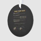 音楽理論グラフィック オーナメント (正面)