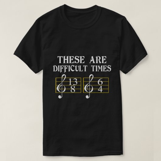 音楽理論ジョークTシャツ Tシャツ (デザイン正面)