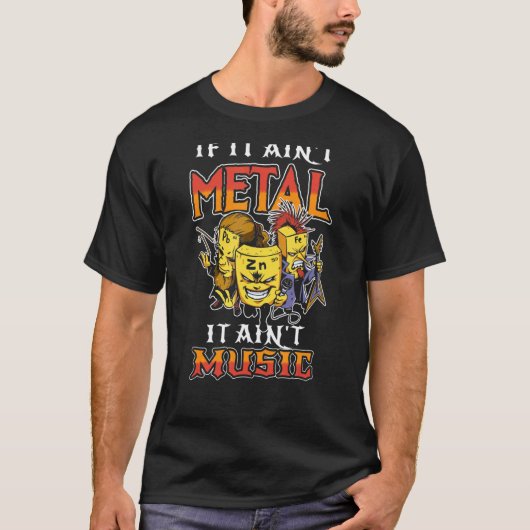 音楽理論ミュージシャン音楽先生メタルロック Tシャツ (正面)