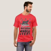 音楽理論 猫 ダジャレ レトロ Tシャツ (正面フル)