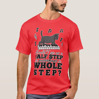 音楽理論 猫 ダジャレ レトロ Tシャツ