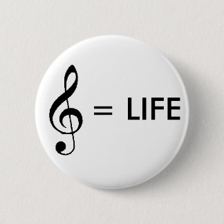 "音楽生命"はボタンです 缶バッジ