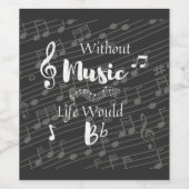 音楽生活がなければワインラベルが引き裂かれる ワインラベル (シングルラベル)