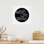 音楽生活がなければ間違いだ ポスター (キッチン)