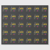 音楽生活がなければ、フラットなクレフ、 音符記号音楽 ラッピングペーパー (フラット)