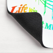 音楽生活がなければBフラットユーモア引用文おもしろい マウスパッド (コーナー)