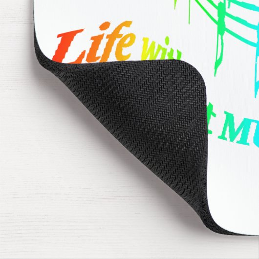 音楽生活がなければBフラットユーモア引用文おもしろい マウスパッド (コーナー)