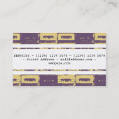 音楽生産のミュージシャンおよびDJ 名刺 (裏面)