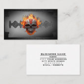 音楽産業アーツロックバンドヘビーメタルミュージシャン 名刺 (正面/裏面)