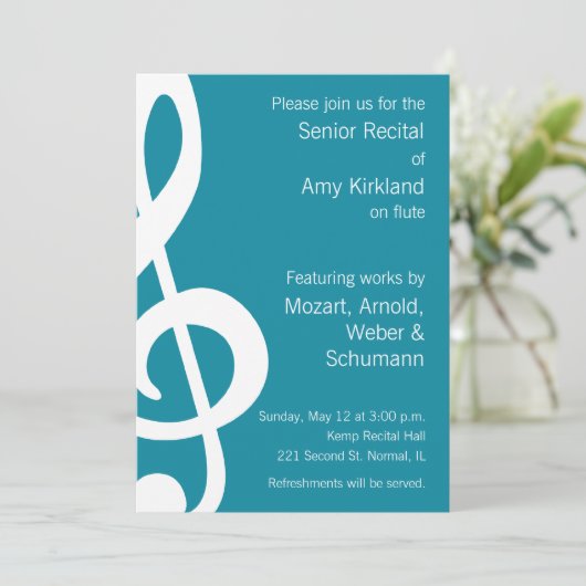 音楽発表会 招待状 (スタンド正面)