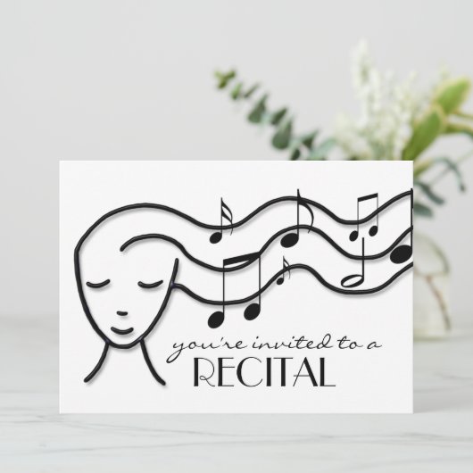 音楽発表会 招待状 (スタンド正面)