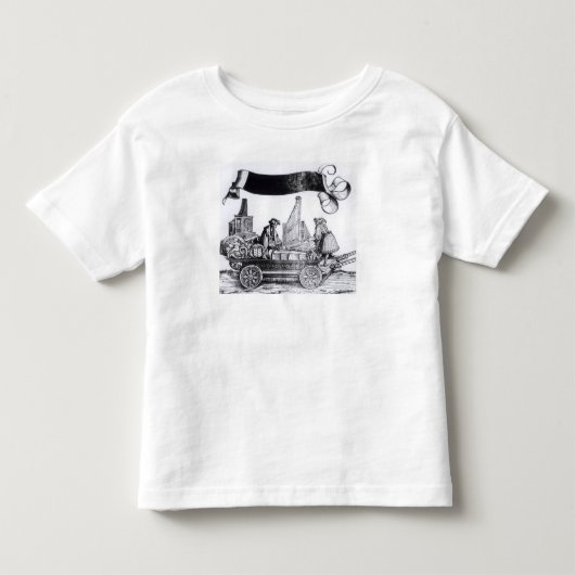 音楽的なキャリッジ トドラーTシャツ (正面)