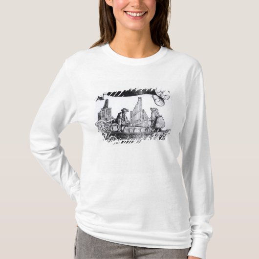 音楽的なキャリッジ Tシャツ (正面)