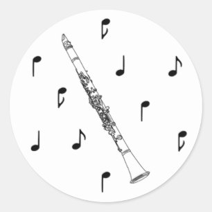音楽的なクラリネット ラウンドシール