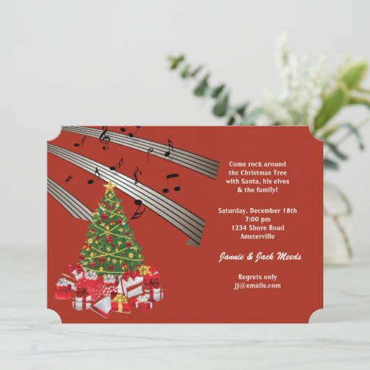 音楽的なクリスマスの招待状 招待状 (スタンド正面)