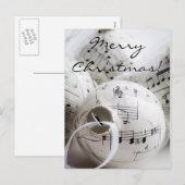 音楽的なクリスマスの郵便はがき シーズンポストカード (正面/裏面)