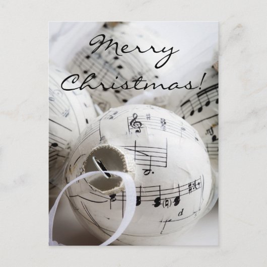 音楽的なクリスマスの郵便はがき シーズンポストカード (正面)