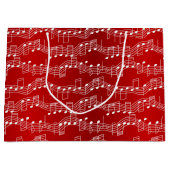 音楽的なクリスマスを持って下さい ラージペーパーバッグ (正面)