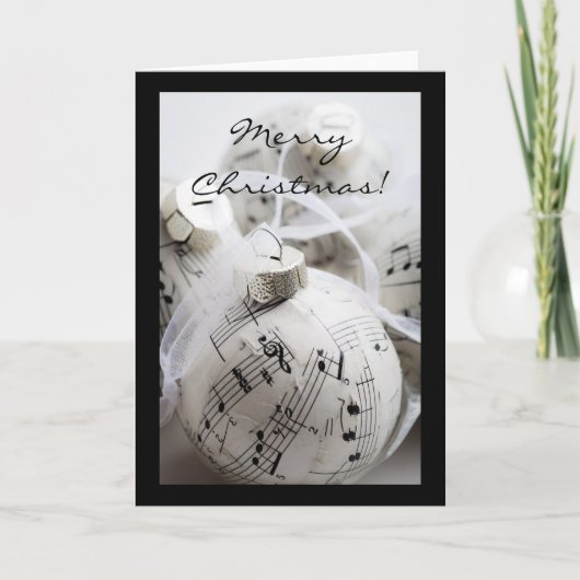 音楽的なクリスマスカード シーズンカード (正面)