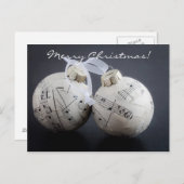 音楽的なクリスマスカード シーズンポストカード (正面/裏面)