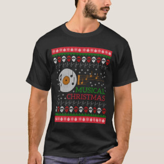 音楽的なクリスマス Tシャツ