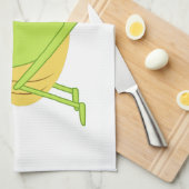 音楽的なコオロギ キッチンタオル (四つ折り)