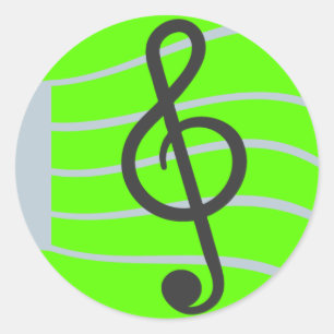 音楽的なシートEmoji ラウンドシール