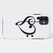 音楽的なハート Case-Mate iPhoneケース (裏面(横))