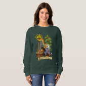 音楽的なハープを演奏している精神のワシへの音楽 スウェットシャツ (正面フル)