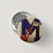 音楽的なボタン 缶バッジ (正面&裏面)