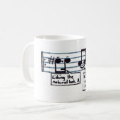 音楽的な冗談のマグ コーヒーマグカップ (正面左)