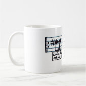 音楽的な冗談のマグ コーヒーマグカップ (左)