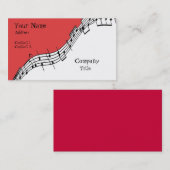 音楽的な名刺 名刺 (正面/裏面)