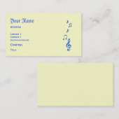 音楽的な名刺 名刺 (正面/裏面)