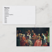 音楽的な夕べ(キャンバスの油) 名刺 (正面/裏面)