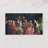 音楽的な夕べ(キャンバスの油) 名刺 (裏面)