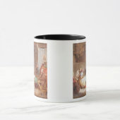 音楽的な夕べ(キャンバスの油) 2 マグカップ (中央)