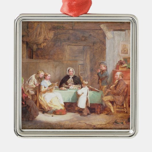 音楽的な夕べ(キャンバスの油) 2 メタルオーナメント (正面)
