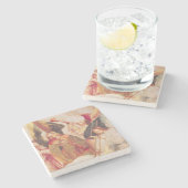 音楽的な天使 ストーンコースター (横)