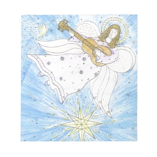 音楽的な天使 ノートパッド (正面)