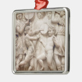 音楽的な天使、Cantoriaからのレリーフ、浮き彫り メタルオーナメント (左)