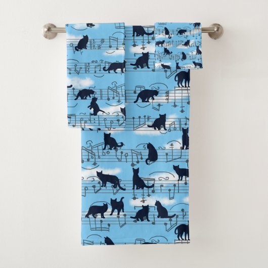 音楽的な子ネコ バスタオルセット (インサイチュ)