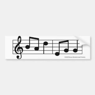 音楽的な悪い卵のバンパーステッカー バンパーステッカー