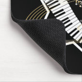 音楽的な星の金ノート マウスパッド (コーナー)