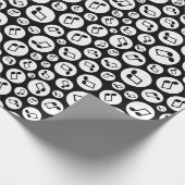 音楽的な水玉模様 ラッピングペーパー (角)